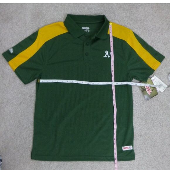 NWT Oakland A's Stiches Athletic Gear Polo Top - Picture 7 of 9